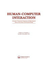 HUMAN-COMPUTER INTERACTION雜志封面